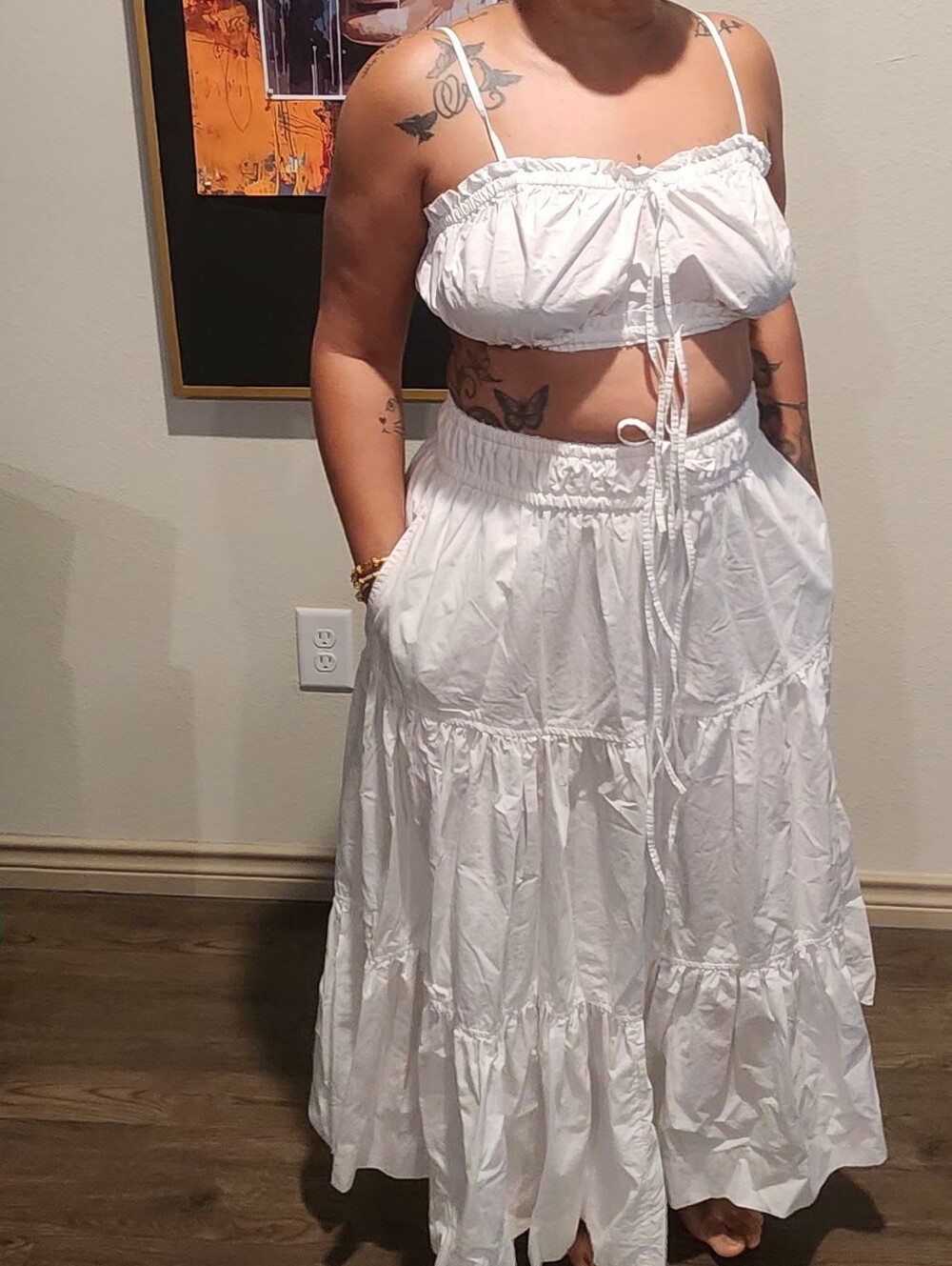 Free Assembly White 2 Piece Set